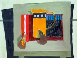"Yellow Jug & Pears" - Still-Life Painting by David McLeod Martin