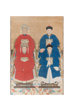 Qing Dynasty Era Ancestral Portrait