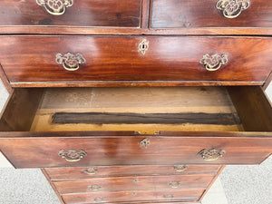 18th Century Mahogany George II Chest on Chest