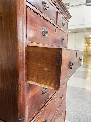 18th Century Mahogany George II Chest on Chest