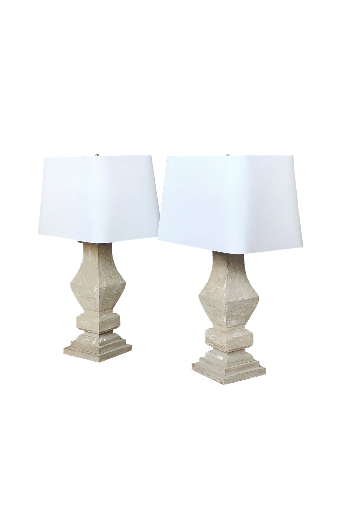 1920s French Baluster Table Lamps - A Pair