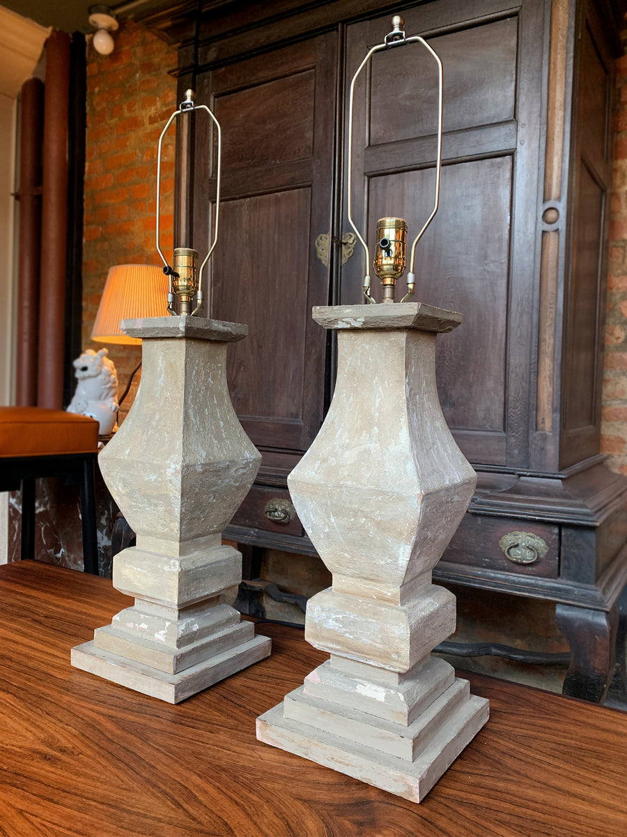 1920s French Baluster Table Lamps - A Pair
