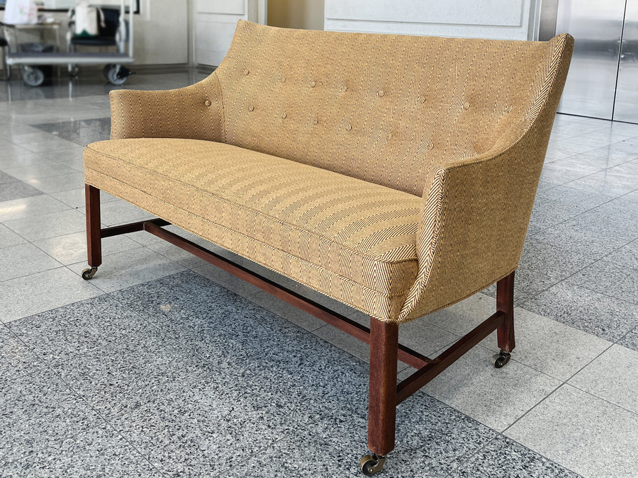 1940s Danish Modern Settee in the Style of Finn Juhl
