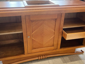 1940s French Deco Oak Credenza