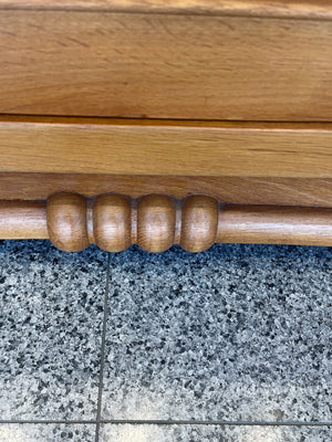 1940s French Deco Oak Credenza