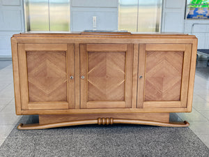 1940s French Deco Oak Credenza