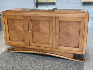 1940s French Deco Oak Credenza