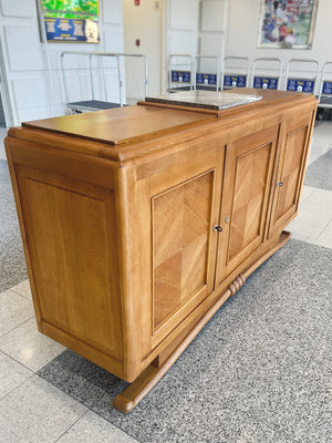 1940s French Deco Oak Credenza
