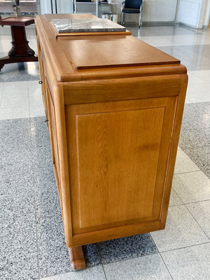 1940s French Deco Oak Credenza
