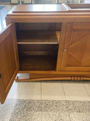 1940s French Deco Oak Credenza