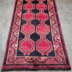 Vintage Hand-Knotted Turkish Rug | 8'3" x 4'1"