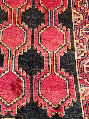 Vintage Hand-Knotted Turkish Rug | 8'3" x 4'1"