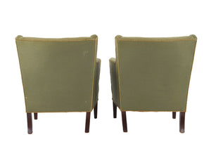 Midcentury Frits Henningsen Armchairs - A Pair