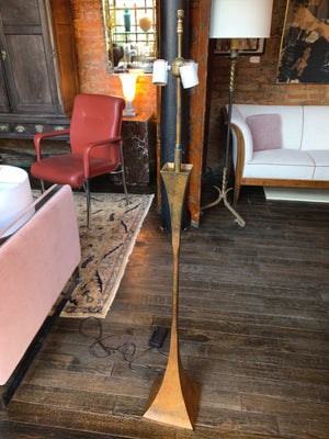 Midcentury Brass Floor Lamp