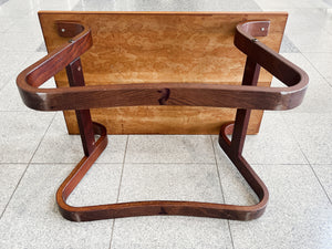 Danish Modern Rosewood & Beech Side Table