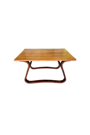 Danish Modern Rosewood & Beech Side Table