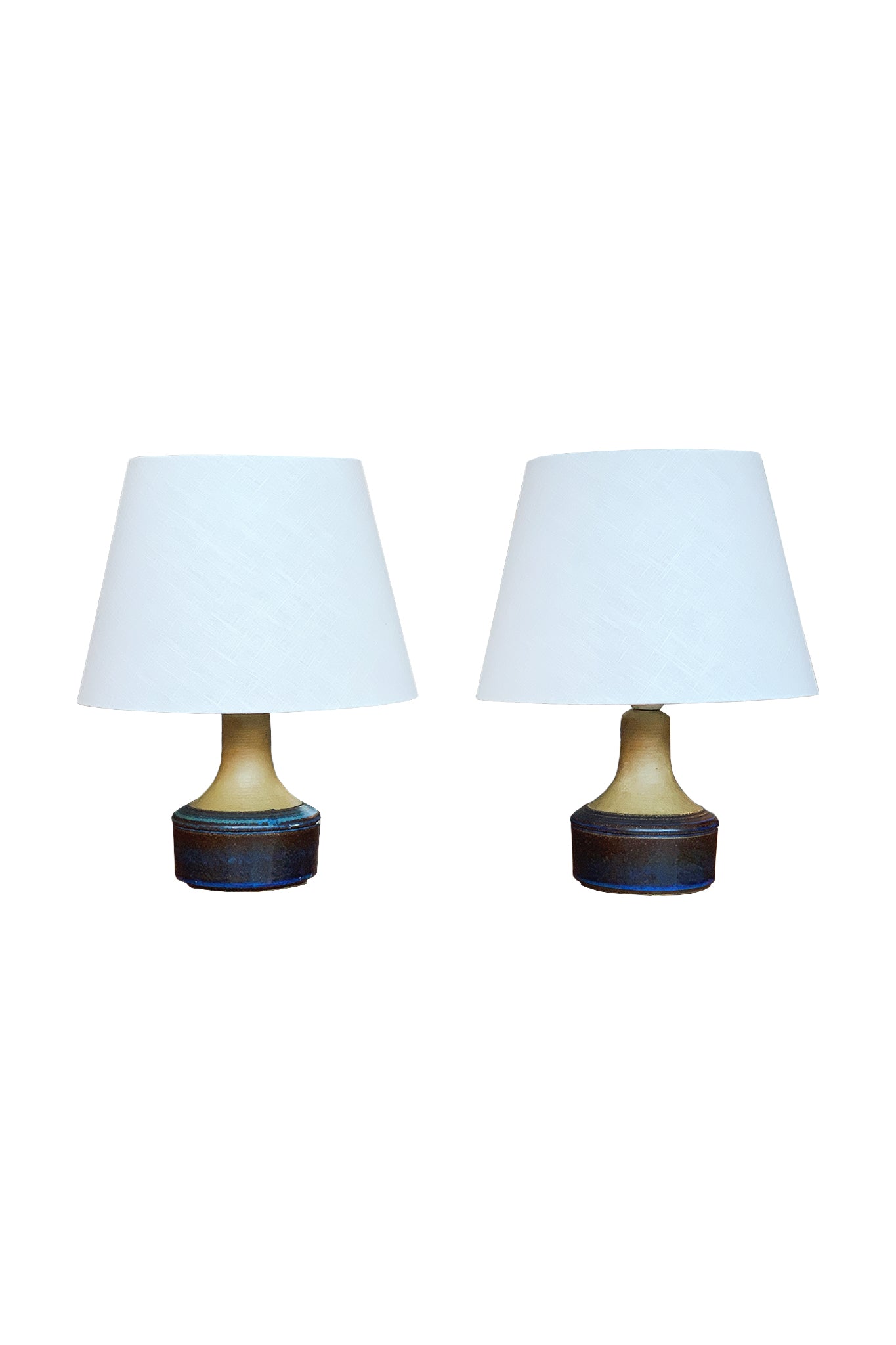 Danish Ceramic Table Lamps by Søholm Stentøj - A Pair