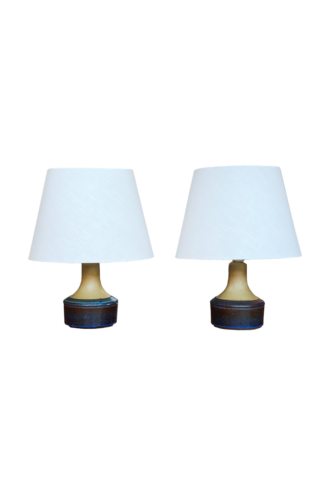 Danish Ceramic Table Lamps by Søholm Stentøj - A Pair