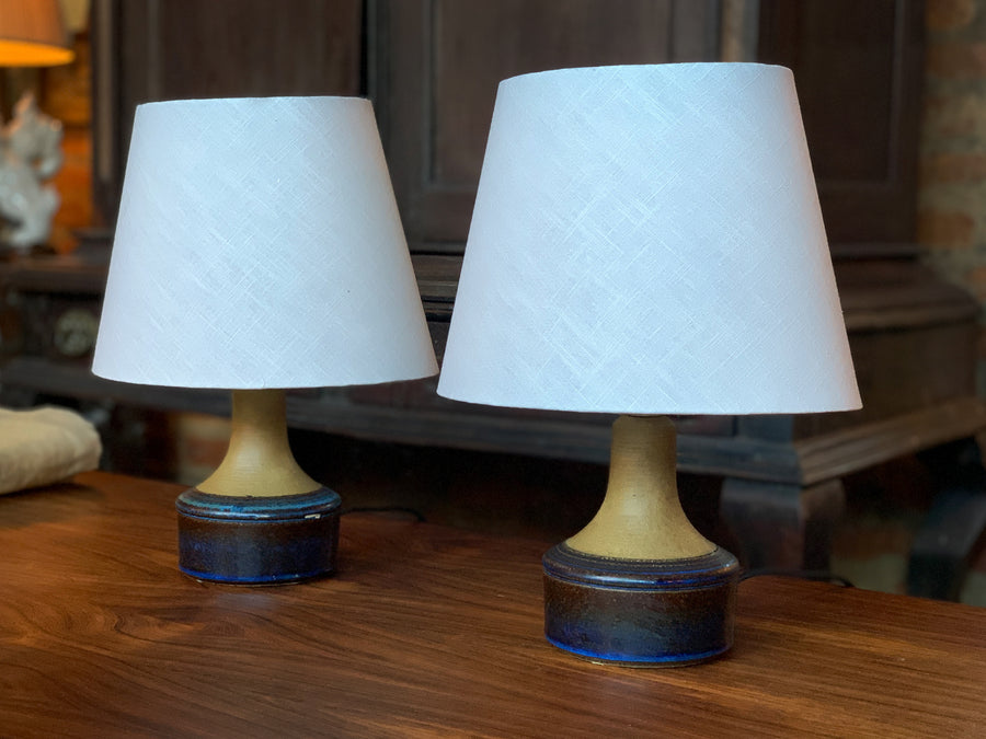 Danish Ceramic Table Lamps by Søholm Stentøj - A Pair