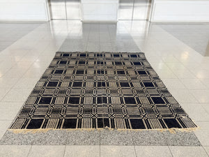 19th Century American Jacquard Coverlet