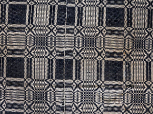 19th Century American Jacquard Coverlet