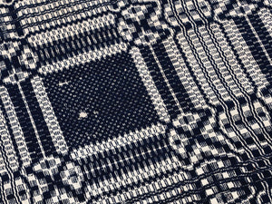 19th Century American Jacquard Coverlet