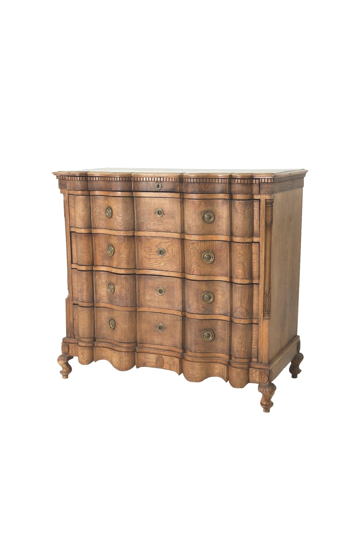 19th Century Danish Oak Chest of Drawers