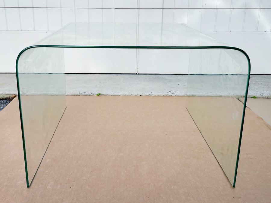 20th Century Italian Glass Waterfall Coffee Table in the Style of Angelo Cortesi