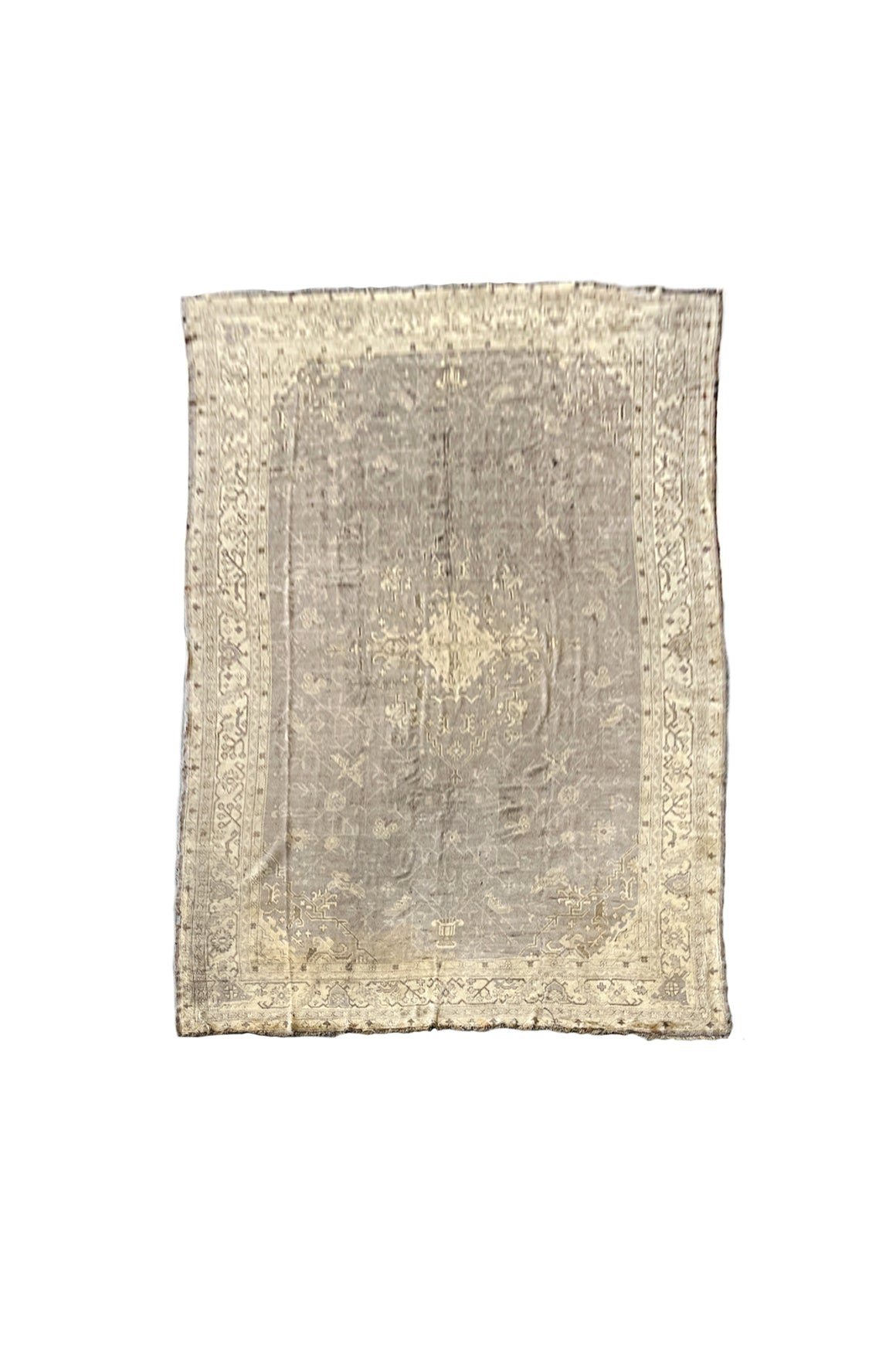 20th Century Oushak Silk + Wool Rug | 15' 1" x 9' 8"