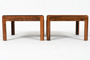 Pair of Danish Modern "Plexus" Rosewood End Tables