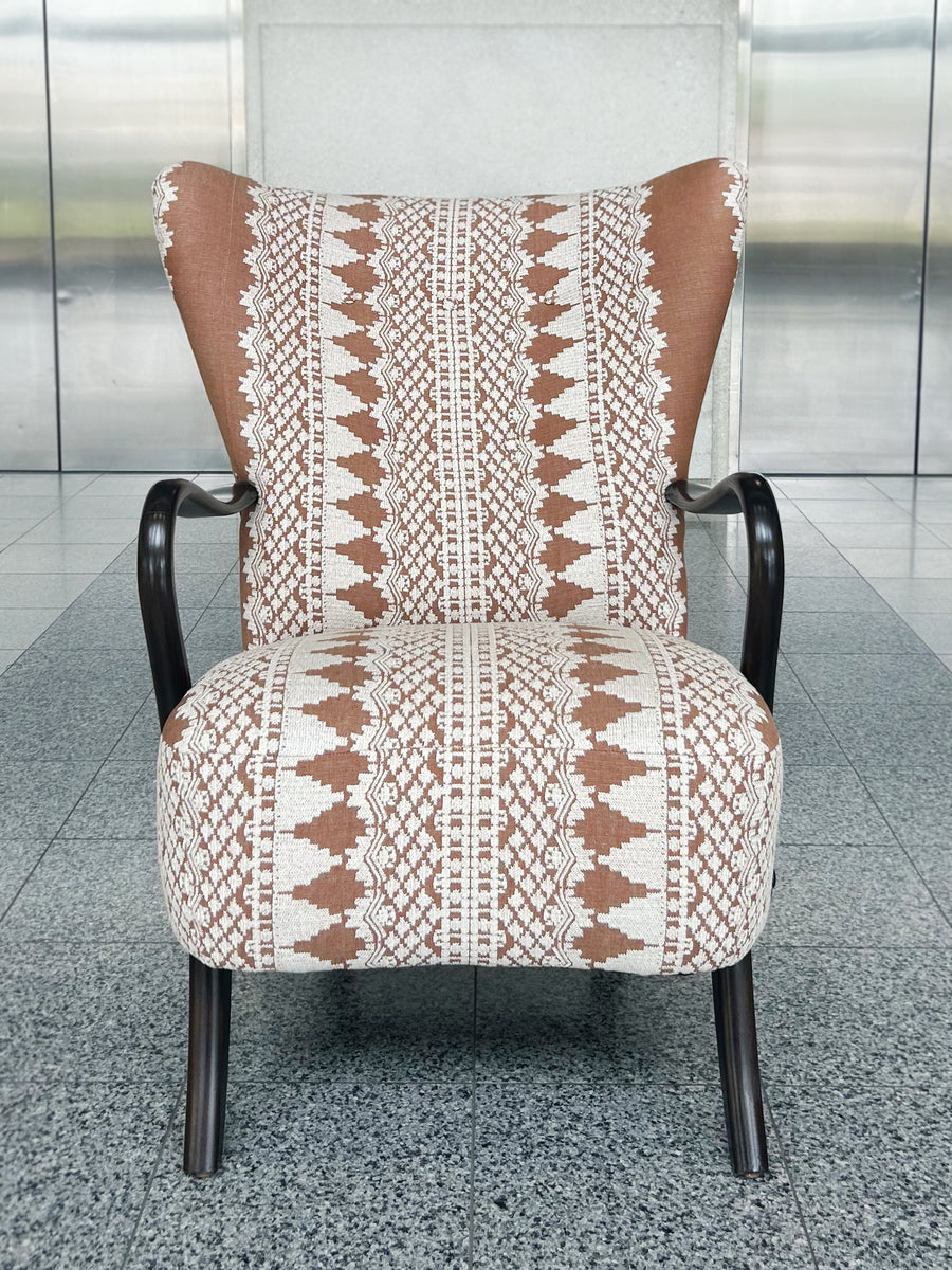 Danish Modern Wingback Armchair by Alfred Christensen