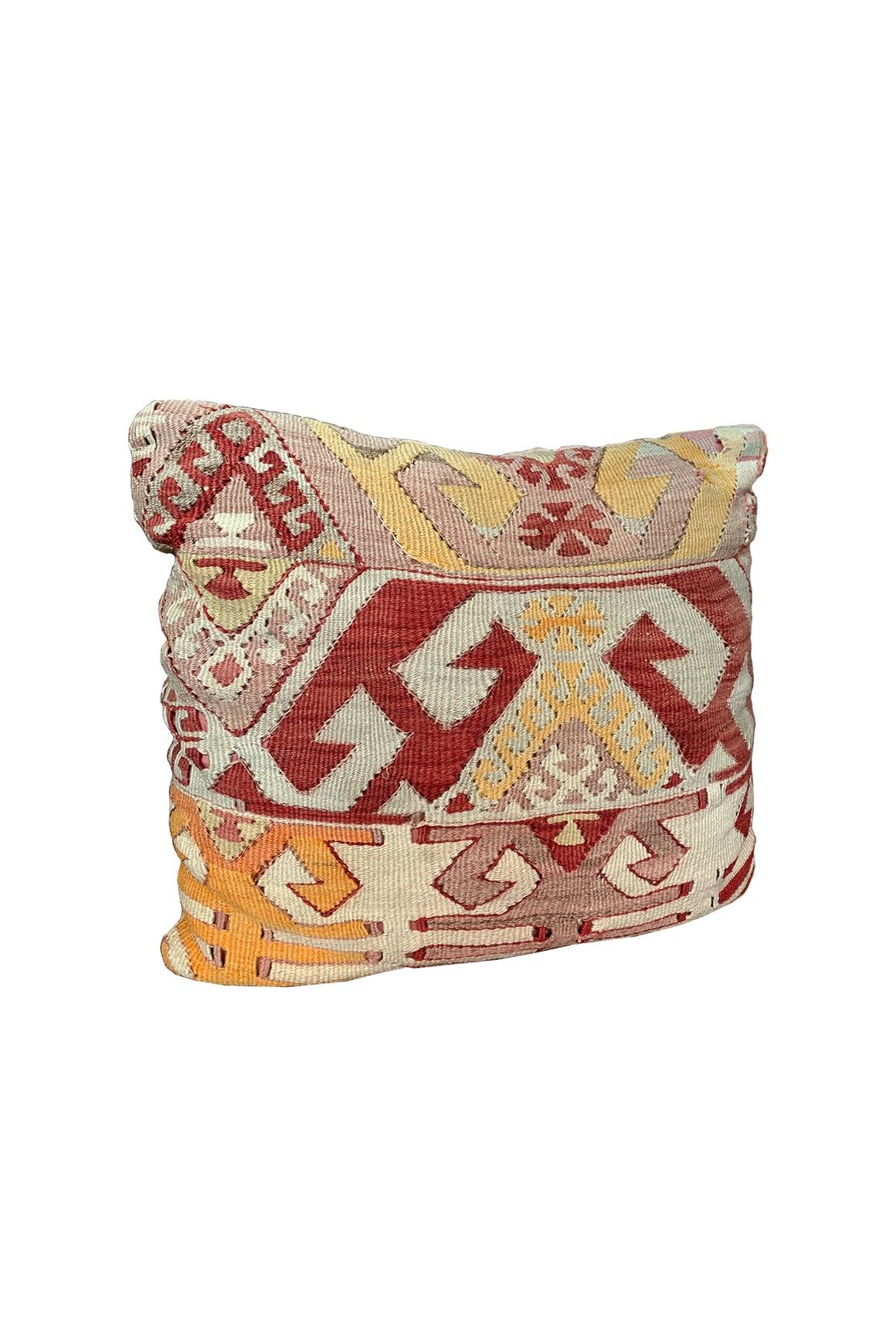 Small Custom Pillow With Antique Kilim Textile