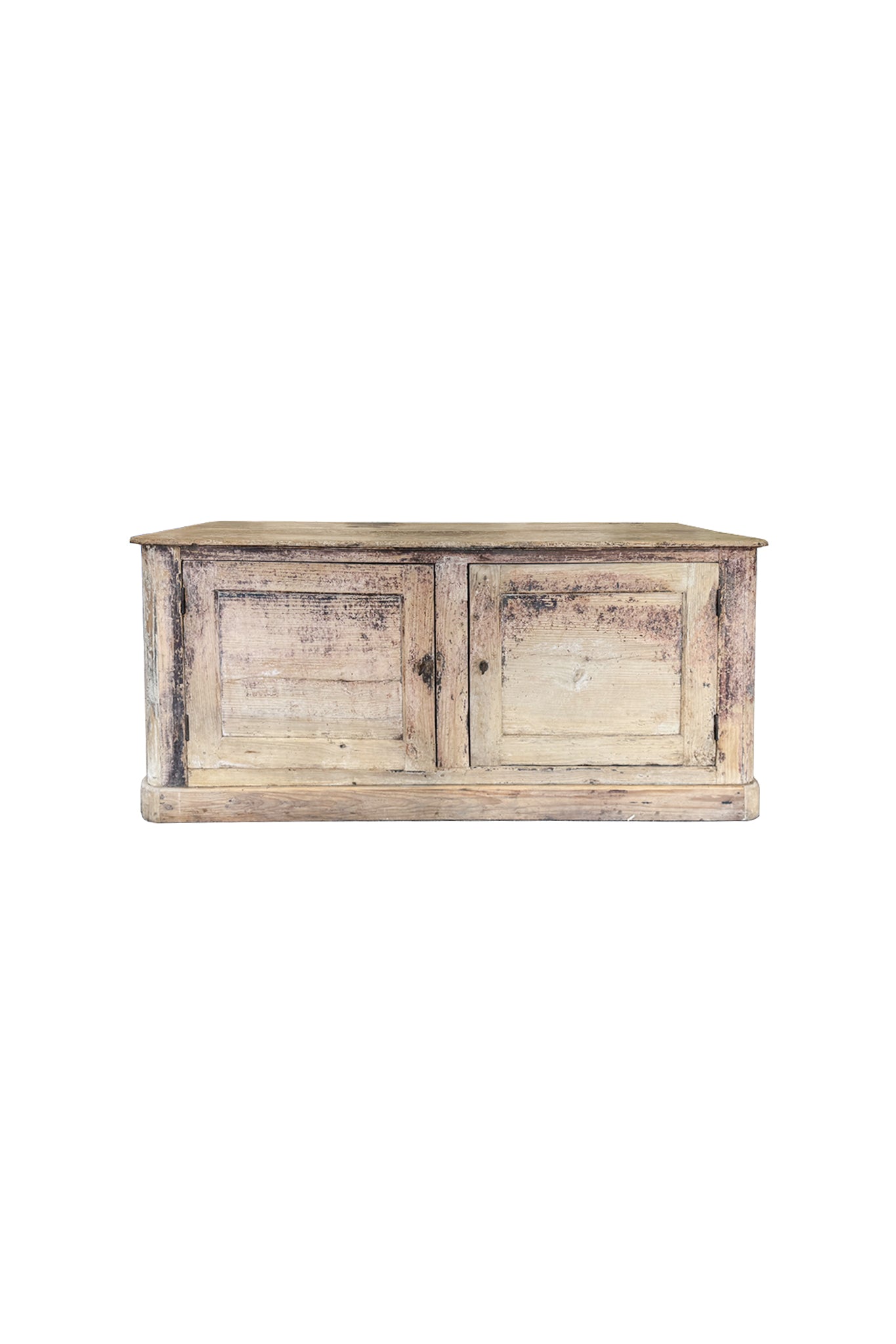 Antique Swedish Country Elm Credenza