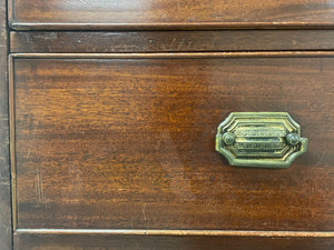 Antique Mahogany Two-Piece Chest on Chest of Drawers