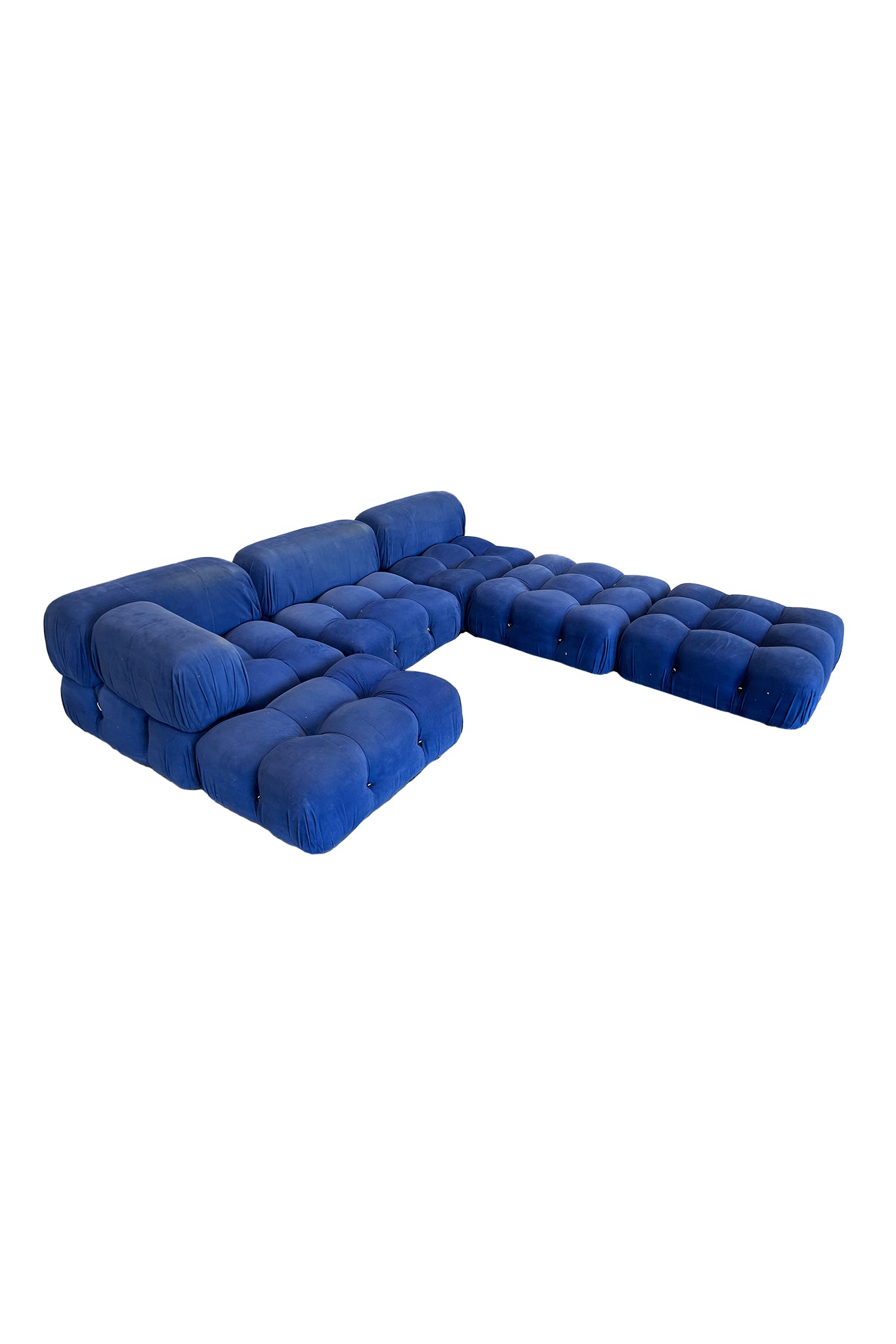 Cobalt Blue Modular Sofa by Mario Bellini for B&B Italia