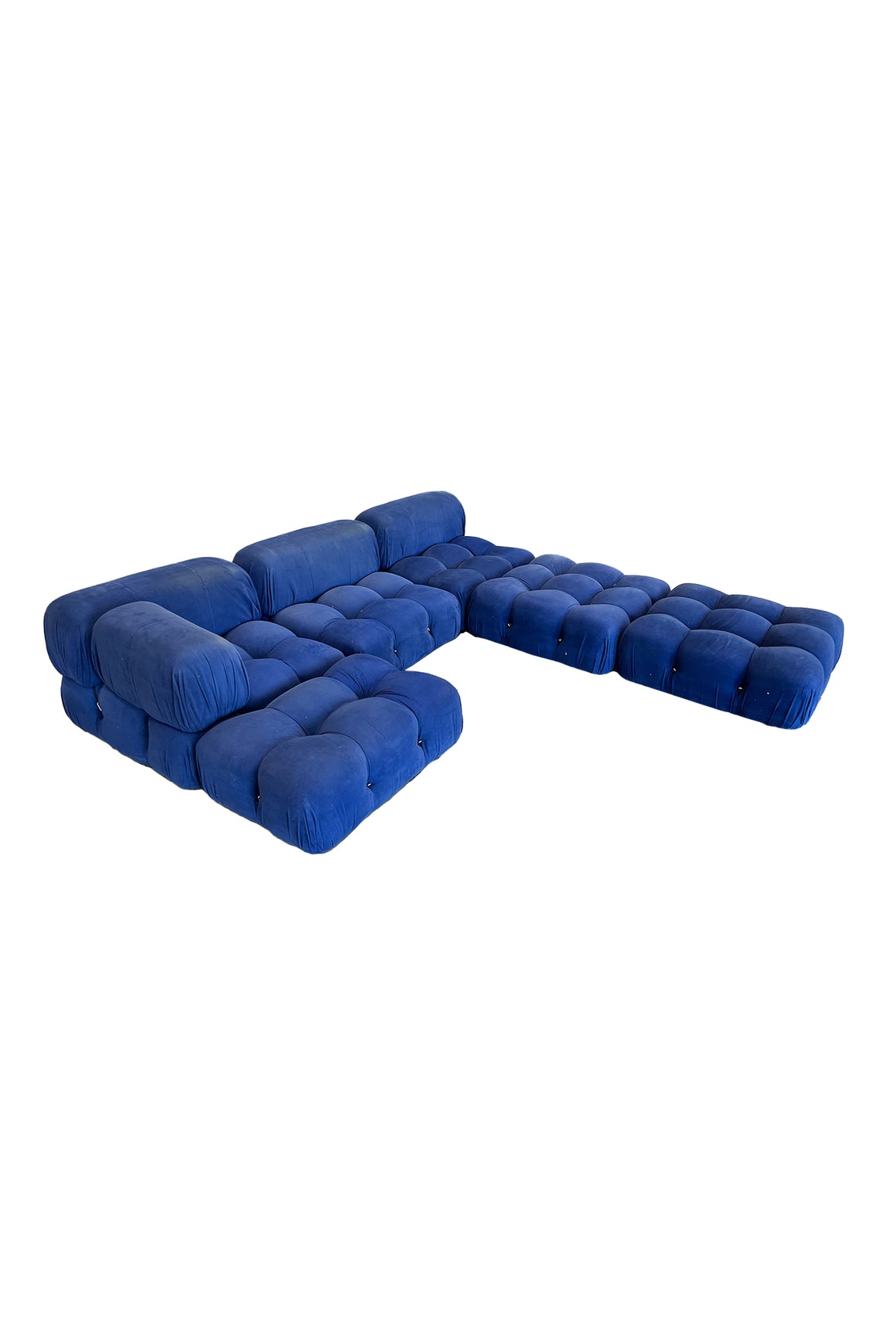 Cobalt Blue Modular Sofa by Mario Bellini for B&B Italia