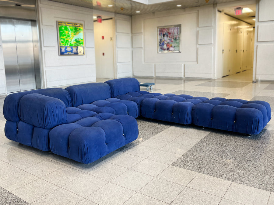 Cobalt Blue Modular Sofa by Mario Bellini for B&B Italia