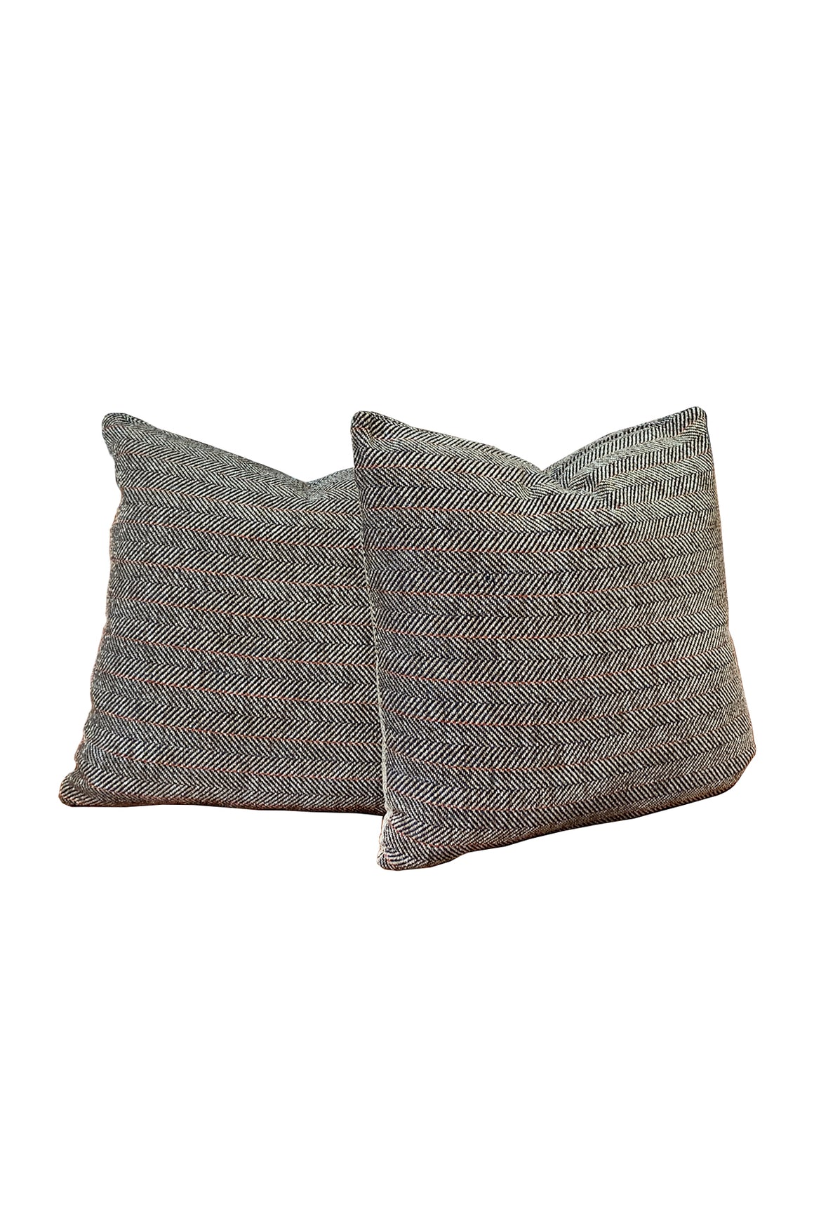 Cafiero Select Exclusive Herringbone Chenille Pillows - A Pair