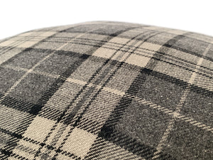 Cafiero Select Exclusive Custom Gray Plaid Pillows - A Pair