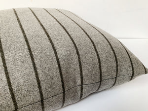 Cafiero Select Exclusive Custom Striped Wool Pillows - A Pair