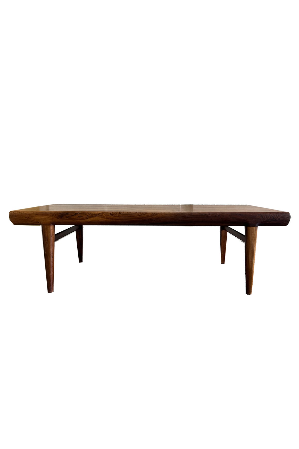 1960s Danish Modern Rosewood Coffee Table by Johannes Andersen