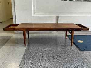 1960s Danish Modern Rosewood Coffee Table by Johannes Andersen