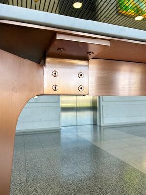 Bespoke Marble & Copper Console Table by Gabriel Scott