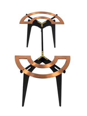 Contemporary Gabriel Scott Custom Prong Racetrack Side Table