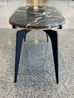 Contemporary Gabriel Scott Custom Prong Racetrack Side Table