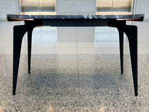 Contemporary Gabriel Scott Custom Prong Racetrack Side Table