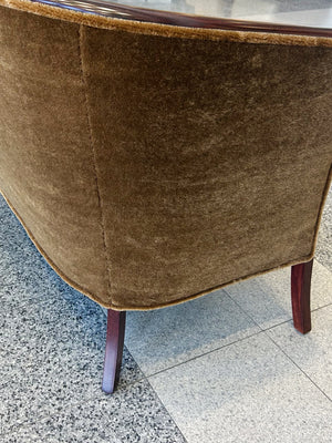 Danish Deco Mahogany Settee