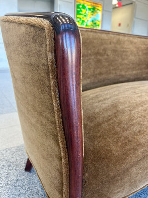 Danish Deco Mahogany Settee