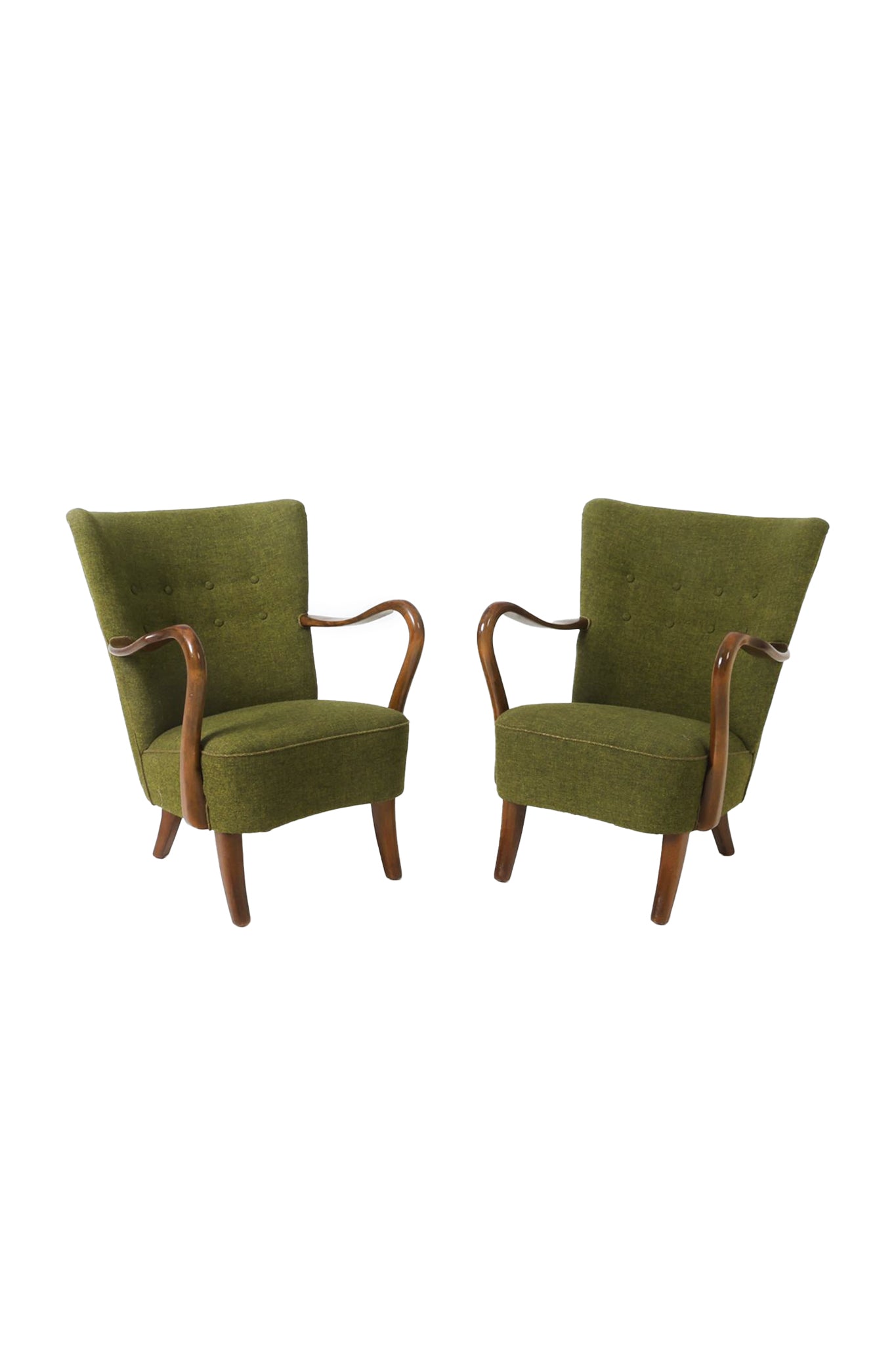 Alfred Christensen Lounge Chairs for Slagelse Møbelværk - A Pair