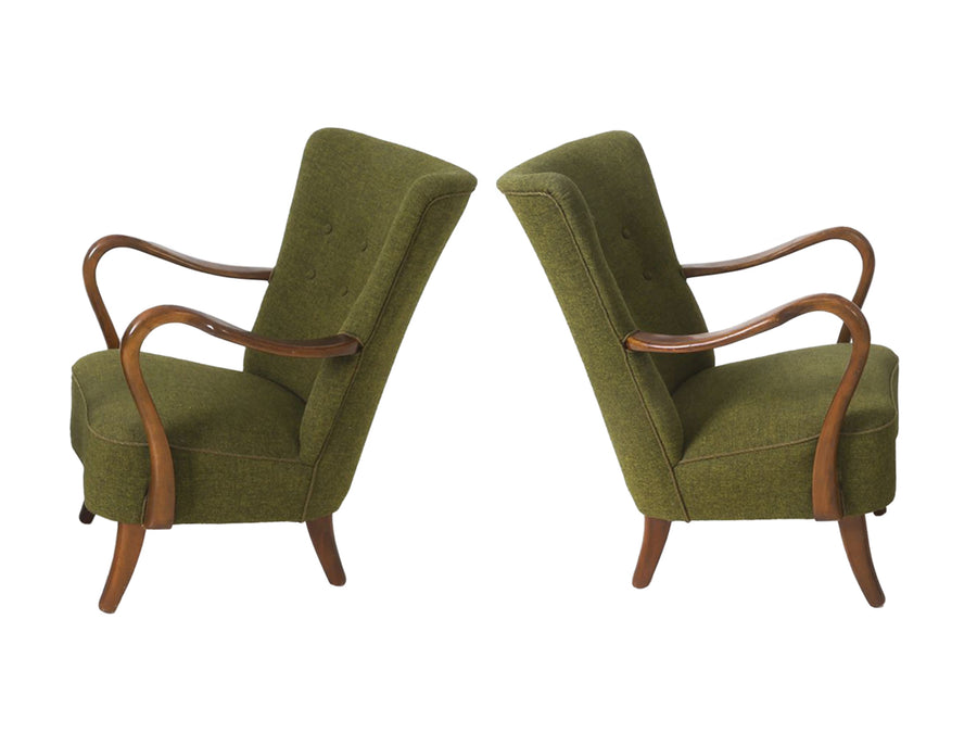 Alfred Christensen Lounge Chairs for Slagelse Møbelværk - A Pair